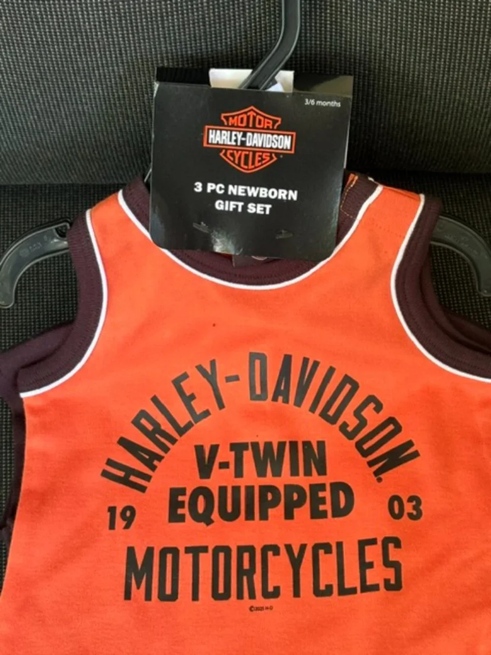 HARLEY DAVIDSON NEWBORN BOYS GIFT SET